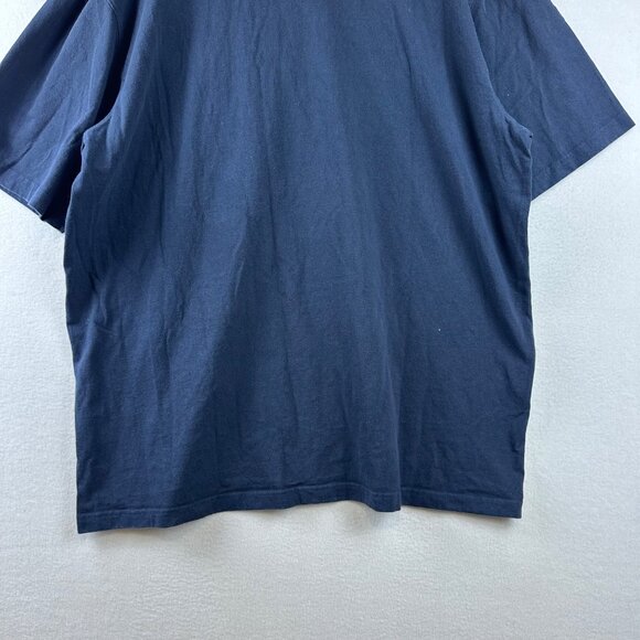 Carhartt Navy Blue Mens Shirt 2XL American Workwear Relaxed Fit Casual Henley - Picture 10 of 10